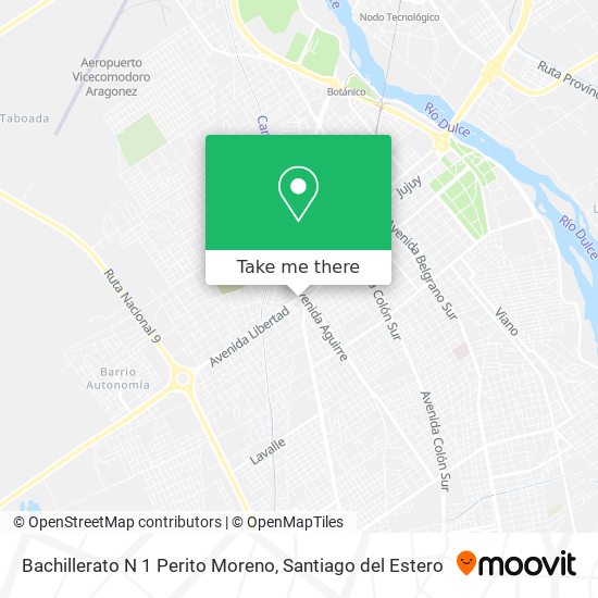 Bachillerato N 1 Perito Moreno map