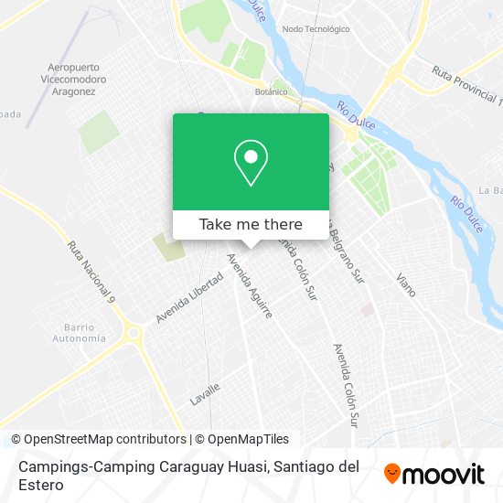 Campings-Camping Caraguay Huasi map