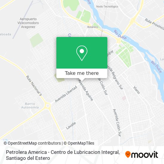 Petrolera America - Centro de Lubricacion Integral map
