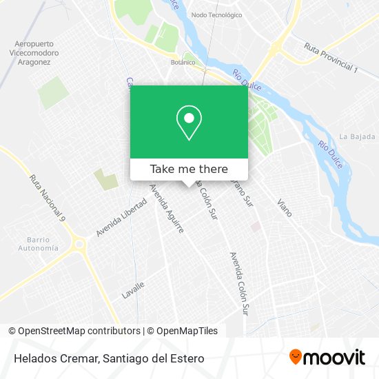 Helados Cremar map