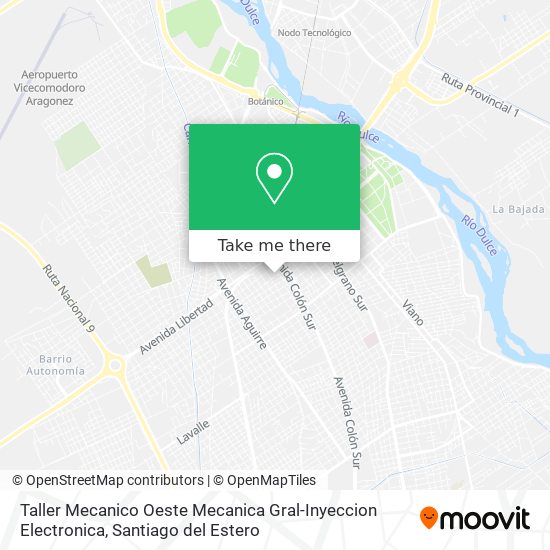 Mapa de Taller Mecanico Oeste Mecanica Gral-Inyeccion Electronica