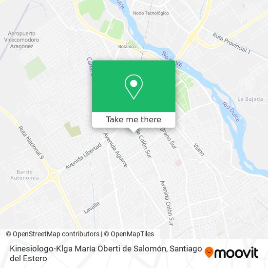 Kinesiologo-Klga María Oberti de Salomón map