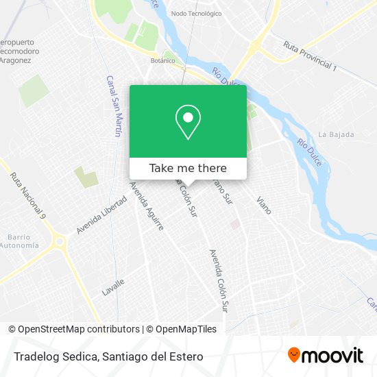 Mapa de Tradelog Sedica