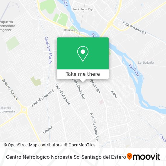 Mapa de Centro Nefrologico Noroeste Sc