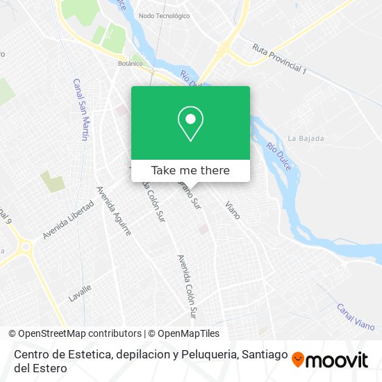 Mapa de Centro de Estetica, depilacion y Peluqueria