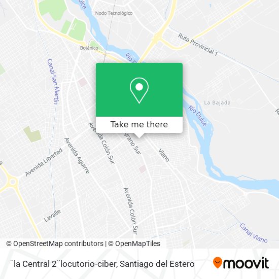 ¨la Central 2¨locutorio-ciber map
