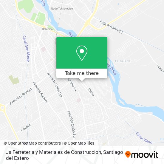 Mapa de Js Ferreteria y Materiales de Construccion