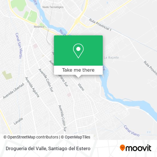 Drogueria del Valle map