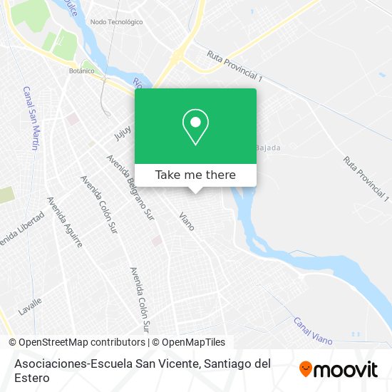 Asociaciones-Escuela San Vicente map