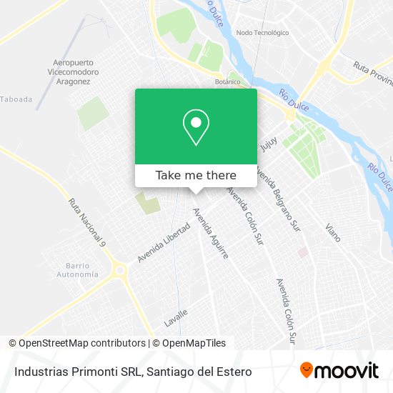 Mapa de Industrias Primonti SRL