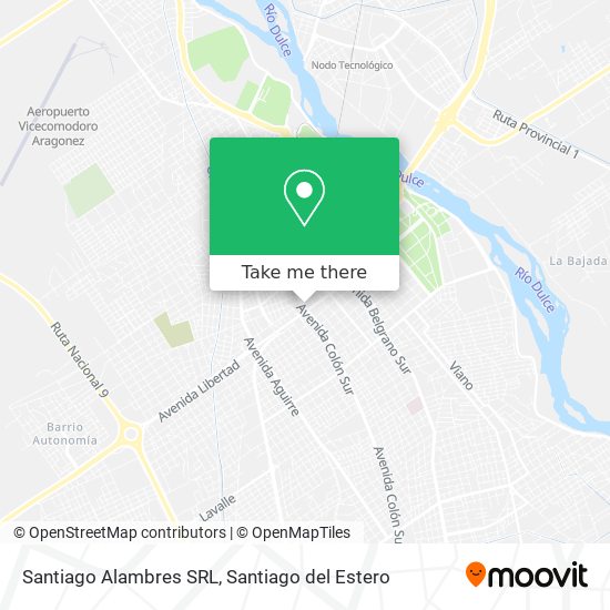 Mapa de Santiago Alambres SRL