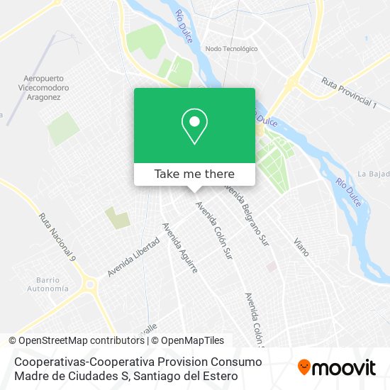 Cooperativas-Cooperativa Provision Consumo Madre de Ciudades S map
