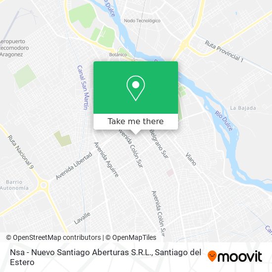 Mapa de Nsa - Nuevo Santiago Aberturas S.R.L.