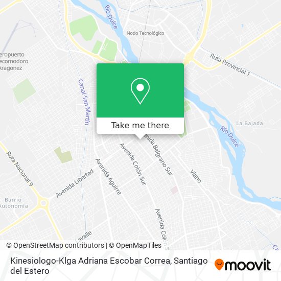 Kinesiologo-Klga Adriana Escobar Correa map