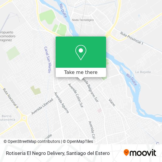 Mapa de Rotiseria El Negro Delivery