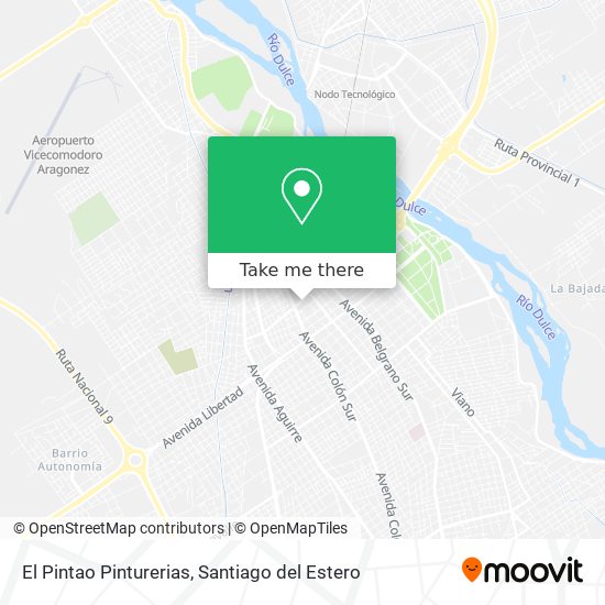 El Pintao Pinturerias map