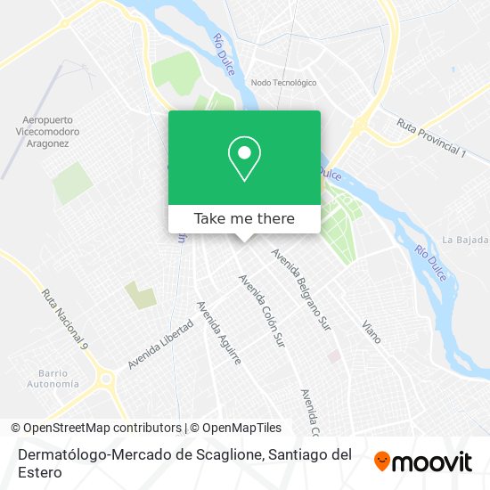 Dermatólogo-Mercado de Scaglione map