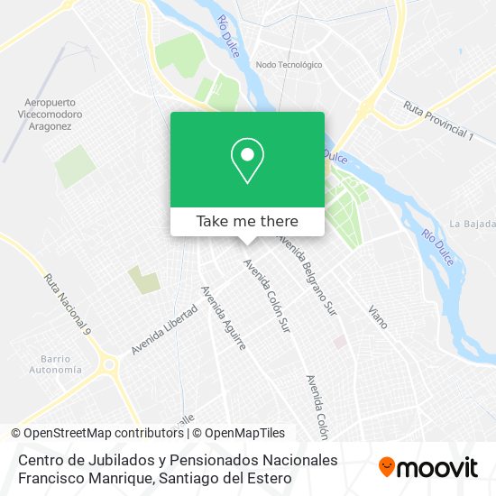Centro de Jubilados y Pensionados Nacionales Francisco Manrique map