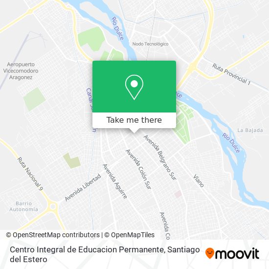 Mapa de Centro Integral de Educacion Permanente