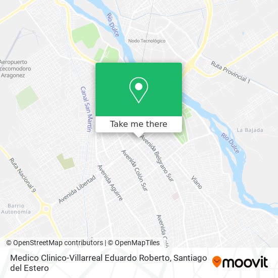 Medico Clinico-Villarreal Eduardo Roberto map