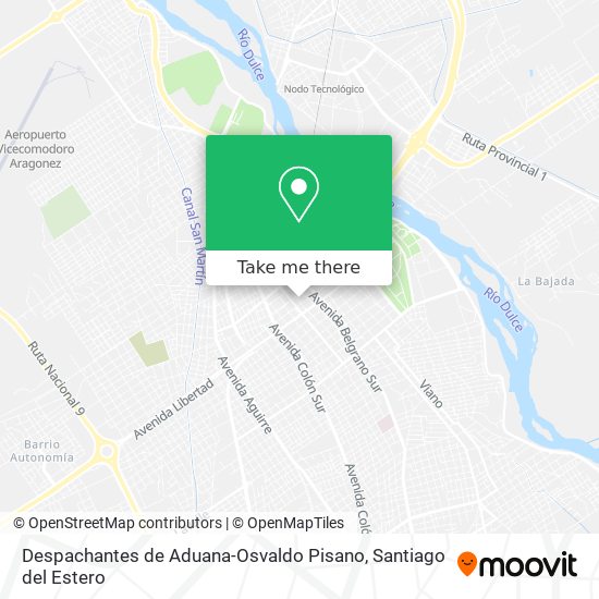 Despachantes de Aduana-Osvaldo Pisano map