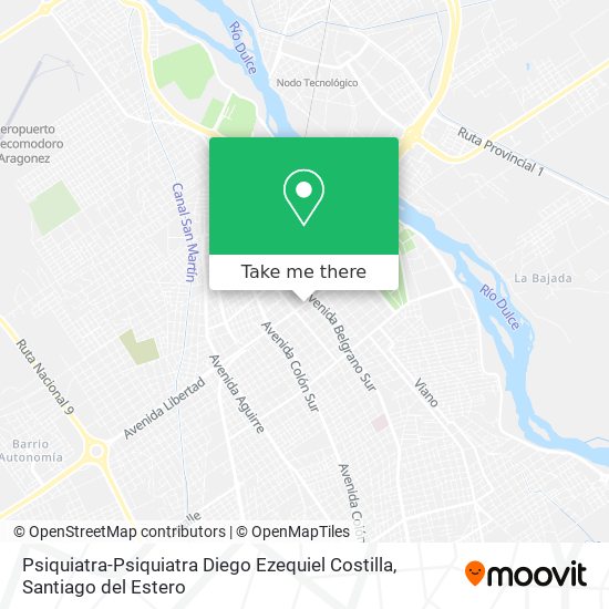 Mapa de Psiquiatra-Psiquiatra Diego Ezequiel Costilla