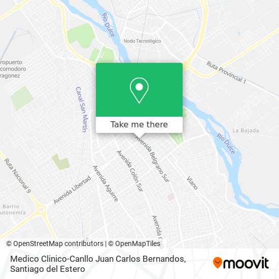 Medico Clinico-Canllo Juan Carlos Bernandos map