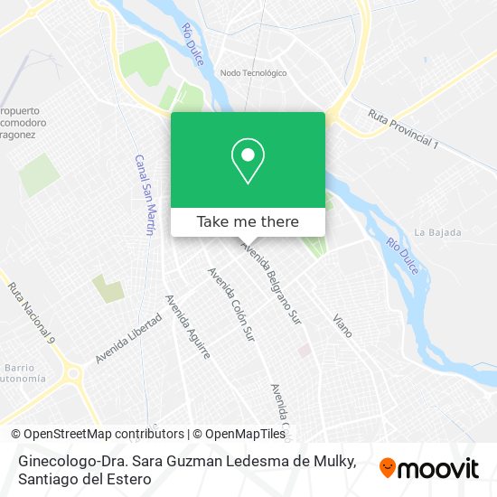 Mapa de Ginecologo-Dra. Sara Guzman Ledesma de Mulky