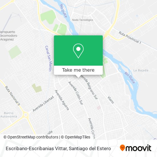 Mapa de Escribano-Escribanias Vittar