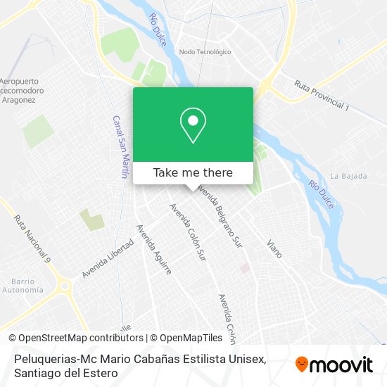 Peluquerias-Mc Mario Cabañas Estilista Unisex map