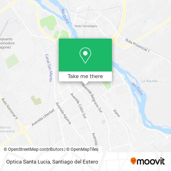 Optica Santa Lucia map
