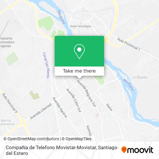 Compañía de Telefono Movistar-Movistar map