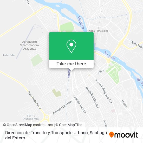 Mapa de Direccion de Transito y Transporte Urbano