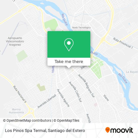 Los Pinos Spa Termal map