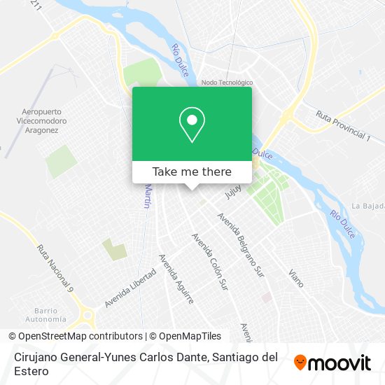 Cirujano General-Yunes Carlos Dante map