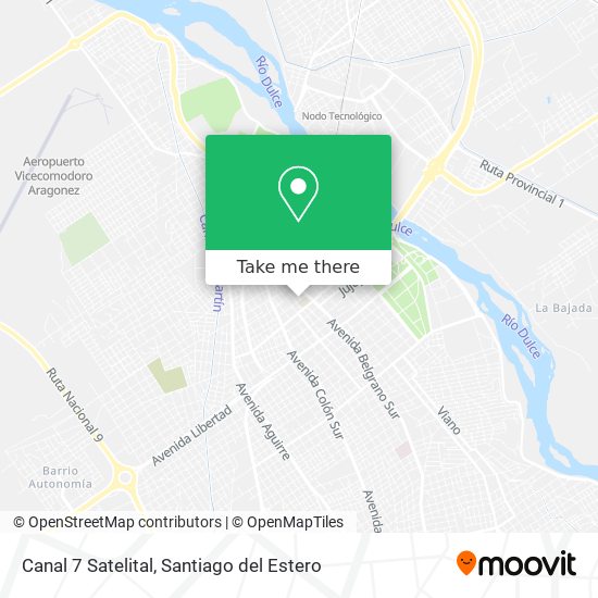 Canal 7 Satelital map