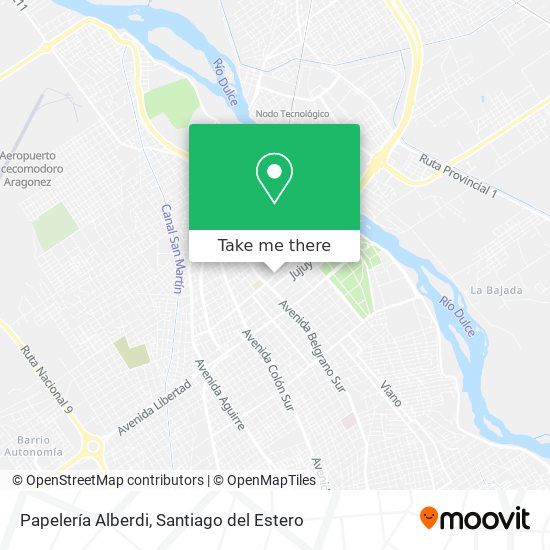 Papelería Alberdi map