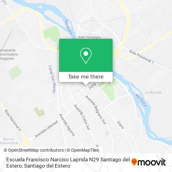 Escuela Francisco Narciso Laprida N29 Santiago del Estero map