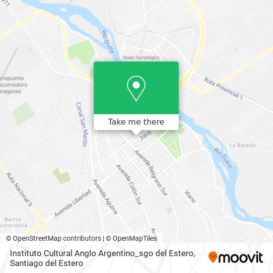 Instituto Cultural Anglo Argentino_sgo del Estero map