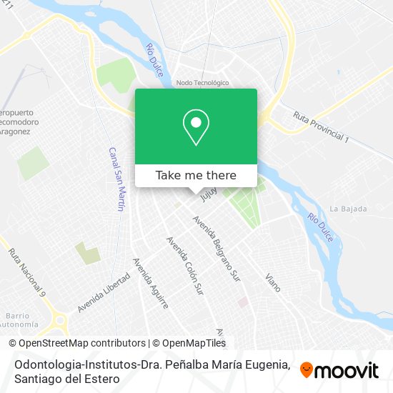 Mapa de Odontologia-Institutos-Dra. Peñalba María Eugenia