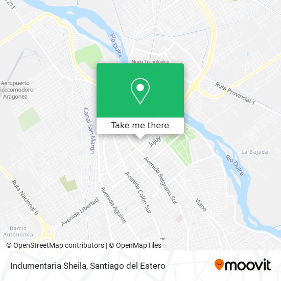 Indumentaria Sheila map