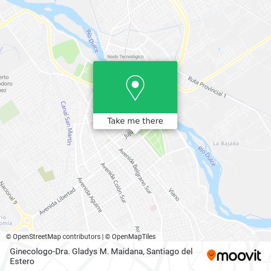Mapa de Ginecologo-Dra. Gladys M. Maidana