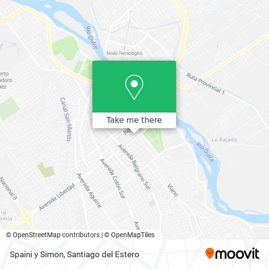 Spaini y Simon map
