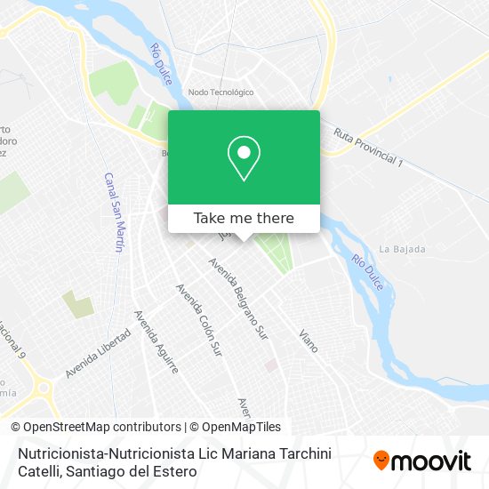 Nutricionista-Nutricionista Lic Mariana Tarchini Catelli map