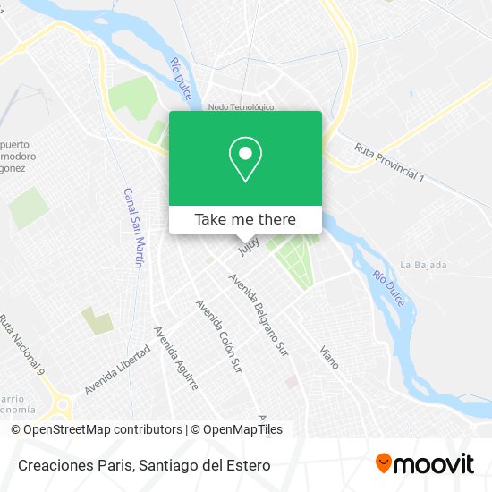 Mapa de Creaciones Paris