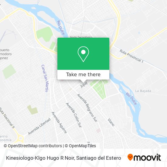 Kinesiologo-Klgo Hugo R Noir map