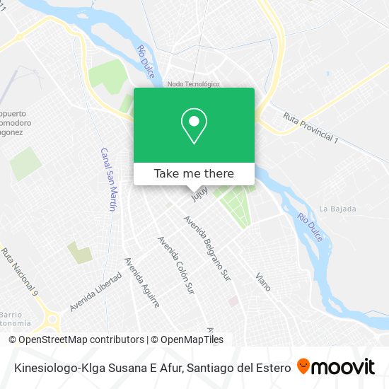 Kinesiologo-Klga Susana E Afur map