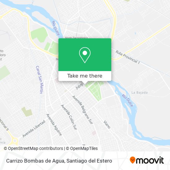 Mapa de Carrizo Bombas de Agua