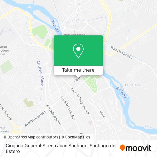 Cirujano General-Sirena Juan Santiago map