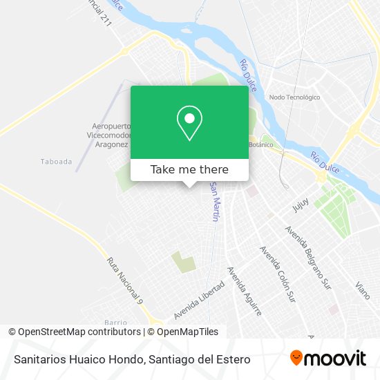 Sanitarios Huaico Hondo map
